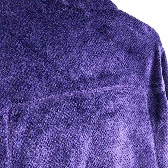 Patagonia Dark Purple Synchilla Snap T Fleece Sweater Pullover Size L - Picture 5 of 6
